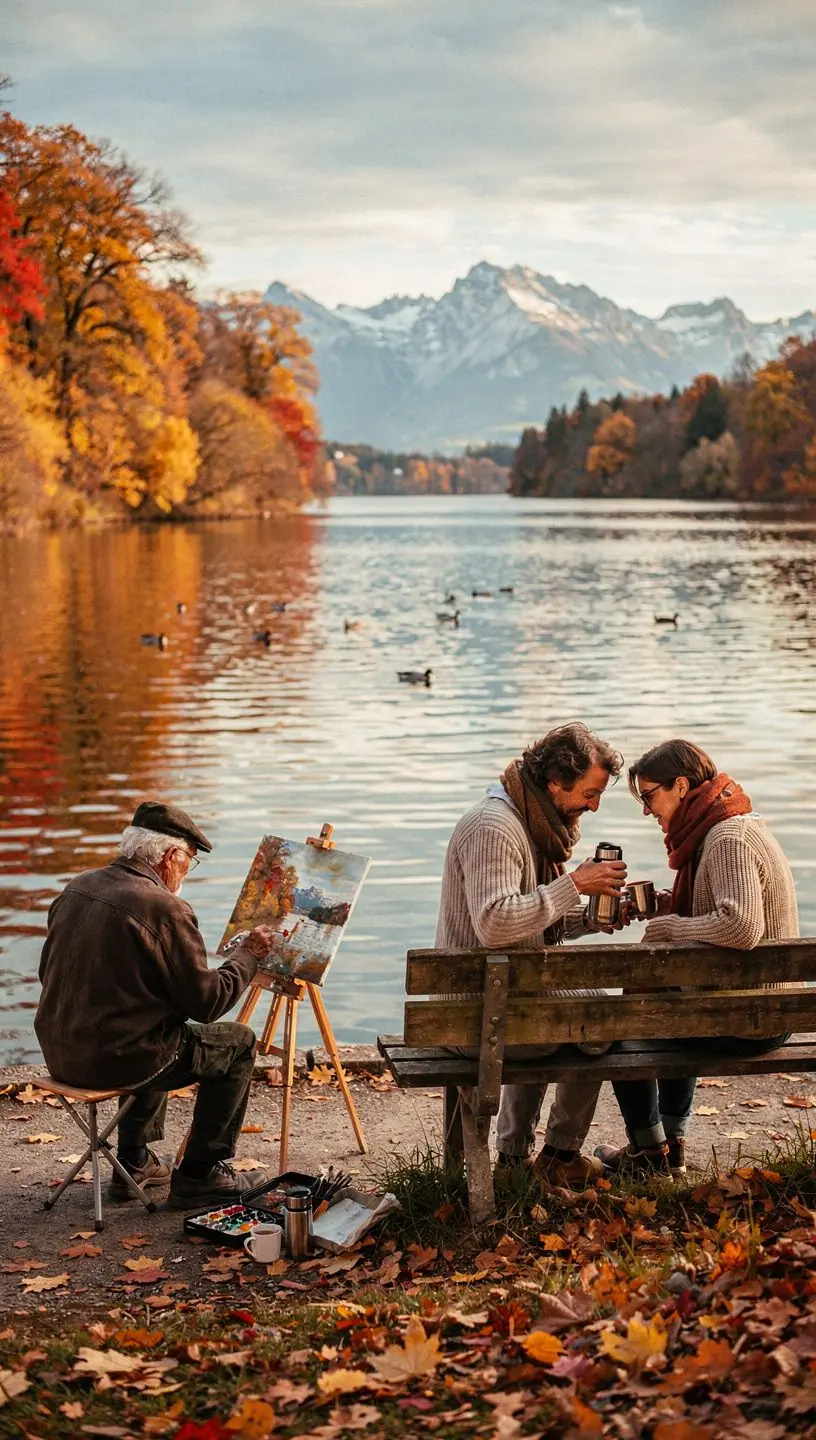 Offline-Reiseplaner mit gedruckten Karten und Informationsmaterialien auf einem Holztisch.